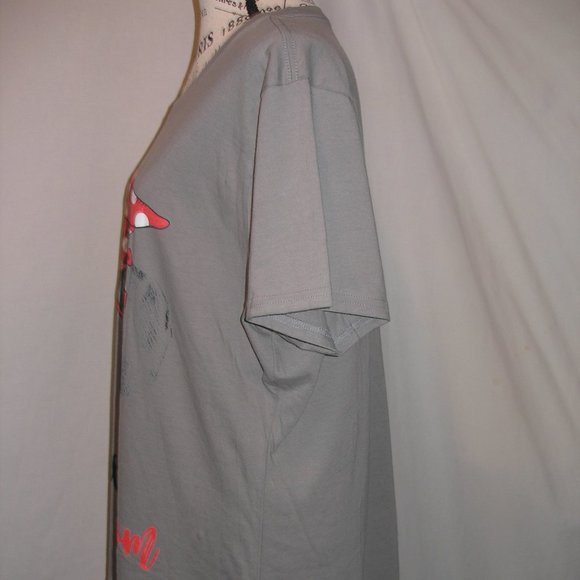 Dachshound Mom Port & Company Women's XXL T Shirt Top Gray Red Short Sleeve - Picture 7 of 8